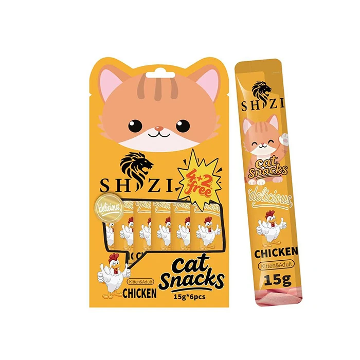 SHİZİ 4+2 KEDİ PUDİNGİ TAVUKLU 15grx6 adet