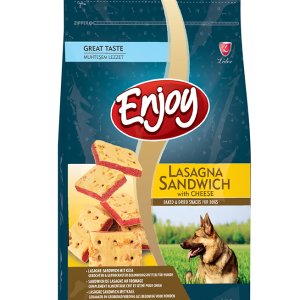 Enjoy Köpekler İçin Pişirilmiş Ve Kurutulmuş Peynirli Lazanya Sandviç Ödül Maması 250gr