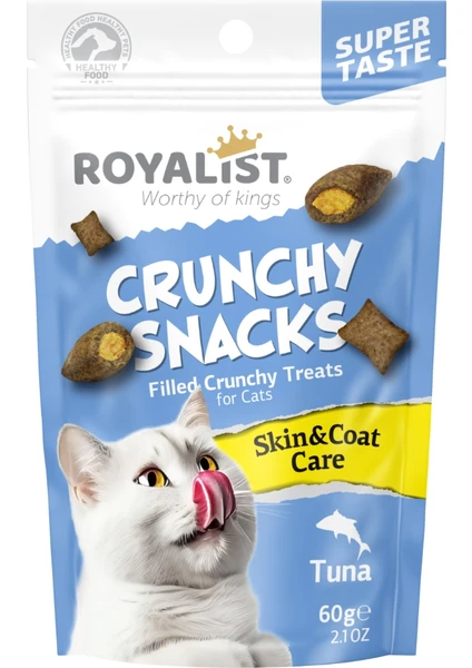 Royalist Crunchy Snacks Tuna / Skin & Coat Care Kedi Ödül Maması 60 Gr